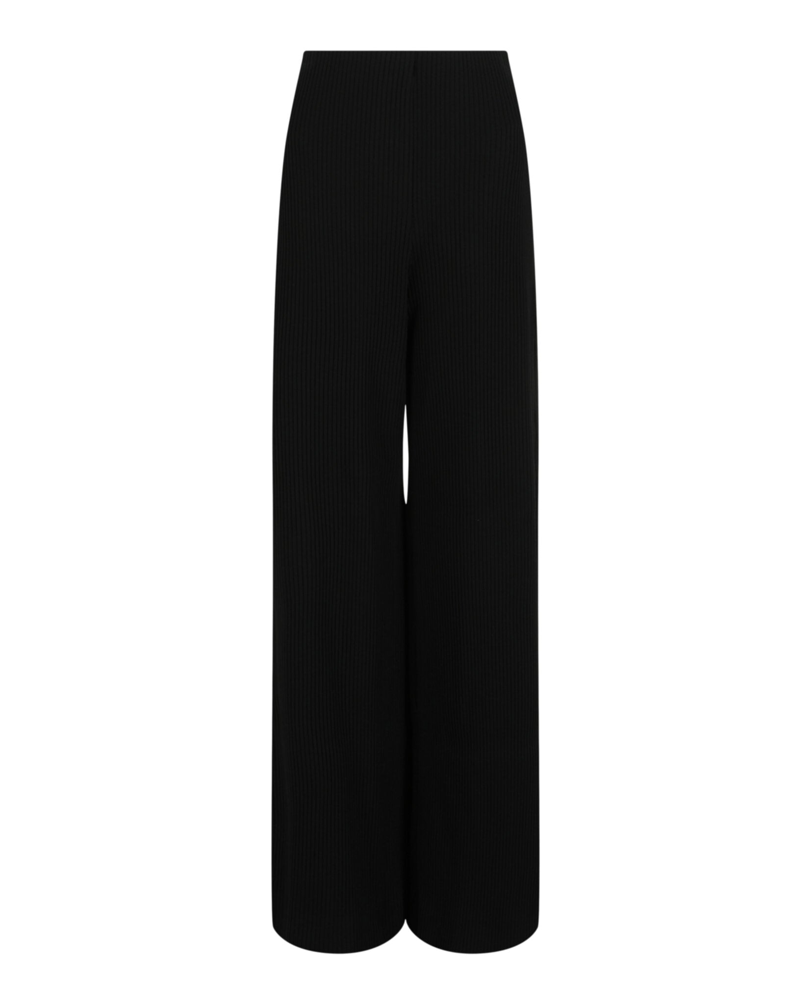 Balenciaga Balenciaga Womens Ribbed-Knit Jersey Palazzo Pants