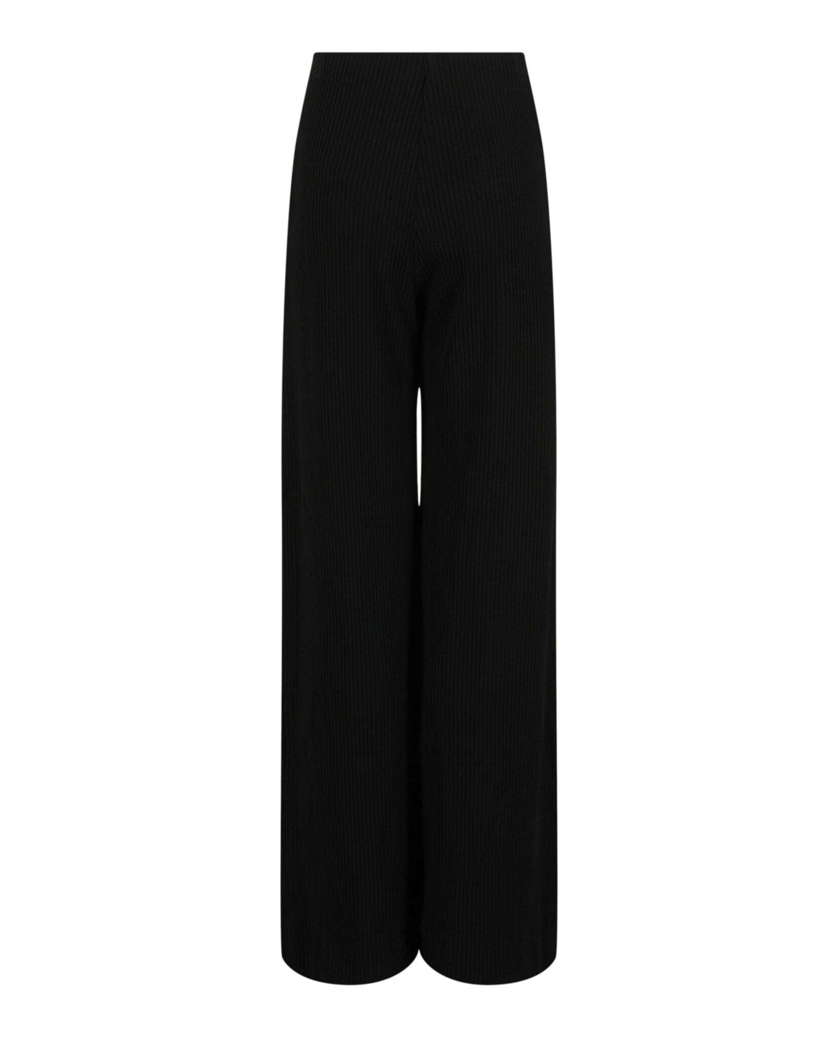 Balenciaga Balenciaga Womens Ribbed-Knit Jersey Palazzo Pants