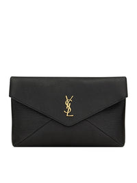 Saint Laurent Saint Laurent Women Cassandre Large Lambskin Envelope Pouch