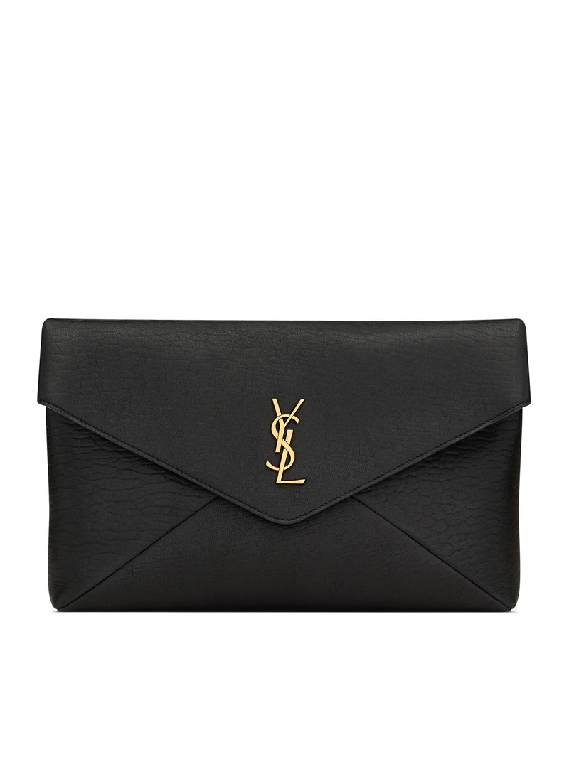 Saint Laurent Saint Laurent Women Cassandre Large Lambskin Envelope Pouch