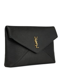 Saint Laurent Saint Laurent Women Cassandre Large Lambskin Envelope Pouch