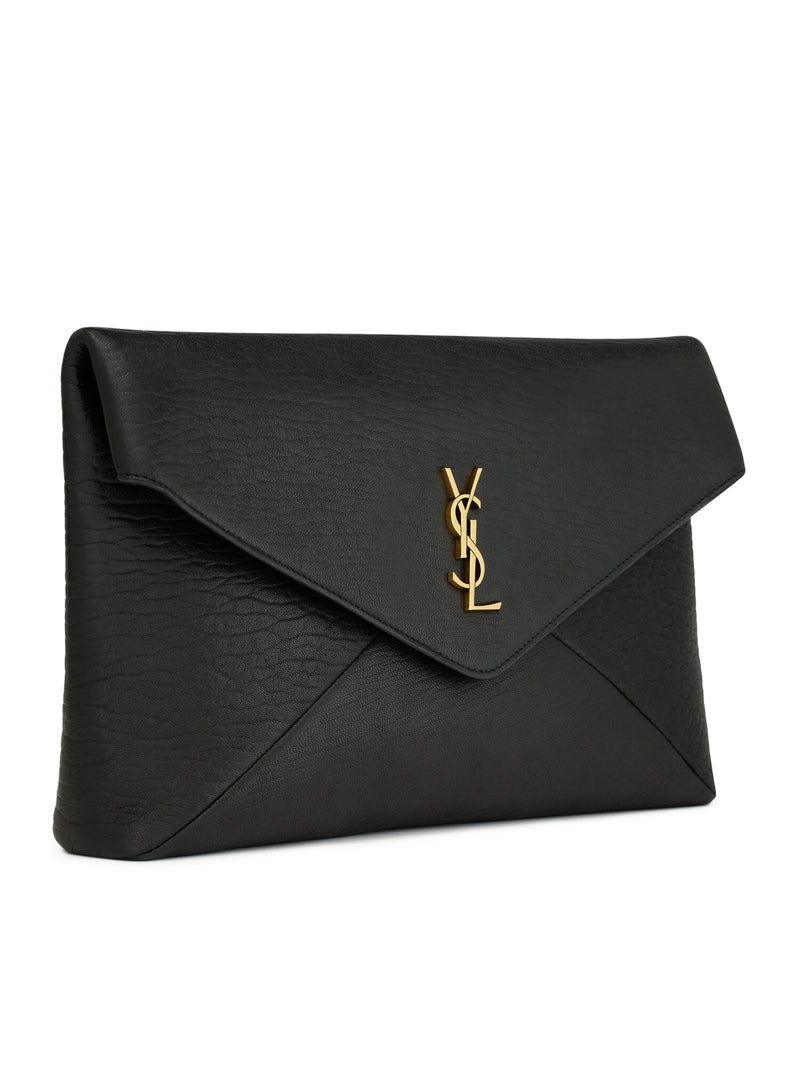 Saint Laurent Saint Laurent Women Cassandre Large Lambskin Envelope Pouch