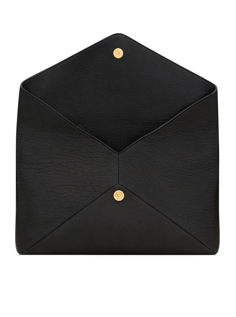 Saint Laurent Saint Laurent Women Cassandre Large Lambskin Envelope Pouch