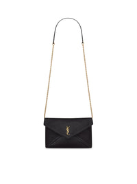 Saint Laurent Saint Laurent Women Cassandre Small Lambskin Chain Clutch