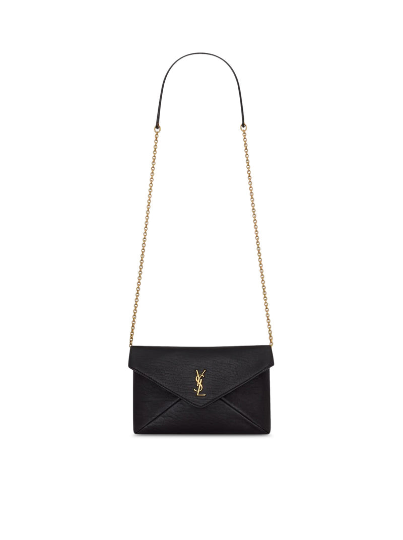 Saint Laurent Saint Laurent Women Cassandre Small Lambskin Chain Clutch