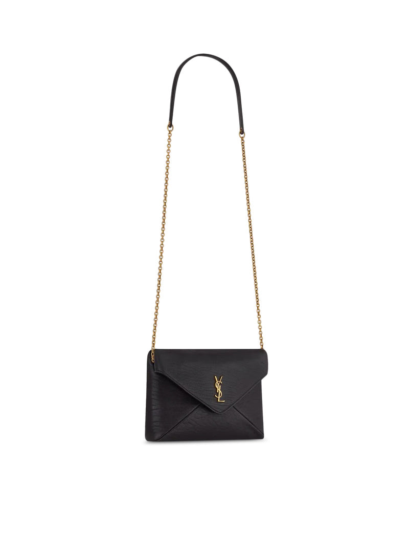 Saint Laurent Saint Laurent Women Cassandre Small Lambskin Chain Clutch