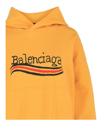 Balenciaga Balenciaga Womens Hand Drawn Political Campaign Logo Hoodie