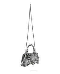 Balenciaga Balenciaga Womens Hourglass XS Handbag with Chain And Sequins