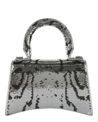 Balenciaga Balenciaga Womens Hourglass XS Handbag with Chain And Sequins