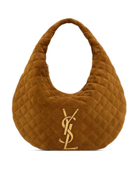 Saint Laurent Saint Laurent Women Icare Quilted Suede Hobo Bag