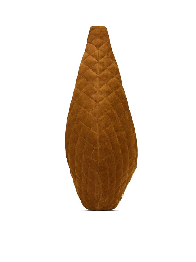 Saint Laurent Saint Laurent Women Icare Quilted Suede Hobo Bag