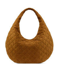 Saint Laurent Saint Laurent Women Icare Quilted Suede Hobo Bag