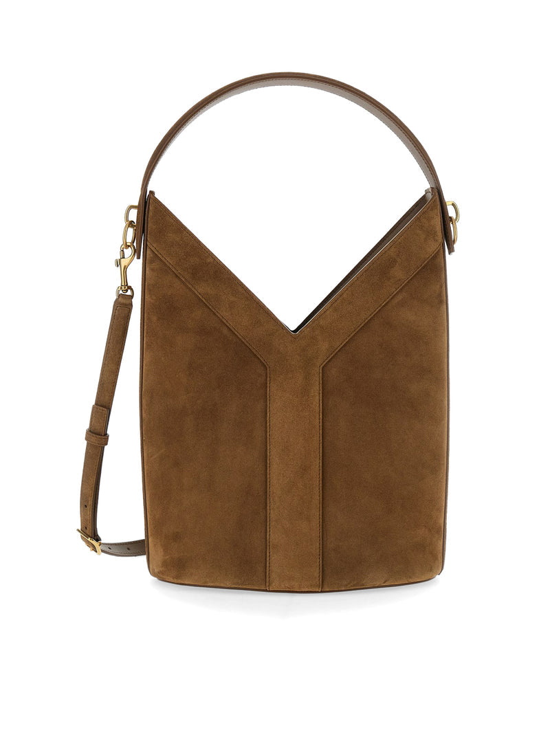Saint Laurent Saint Laurent Women Y Long Bucket Bag In Suede