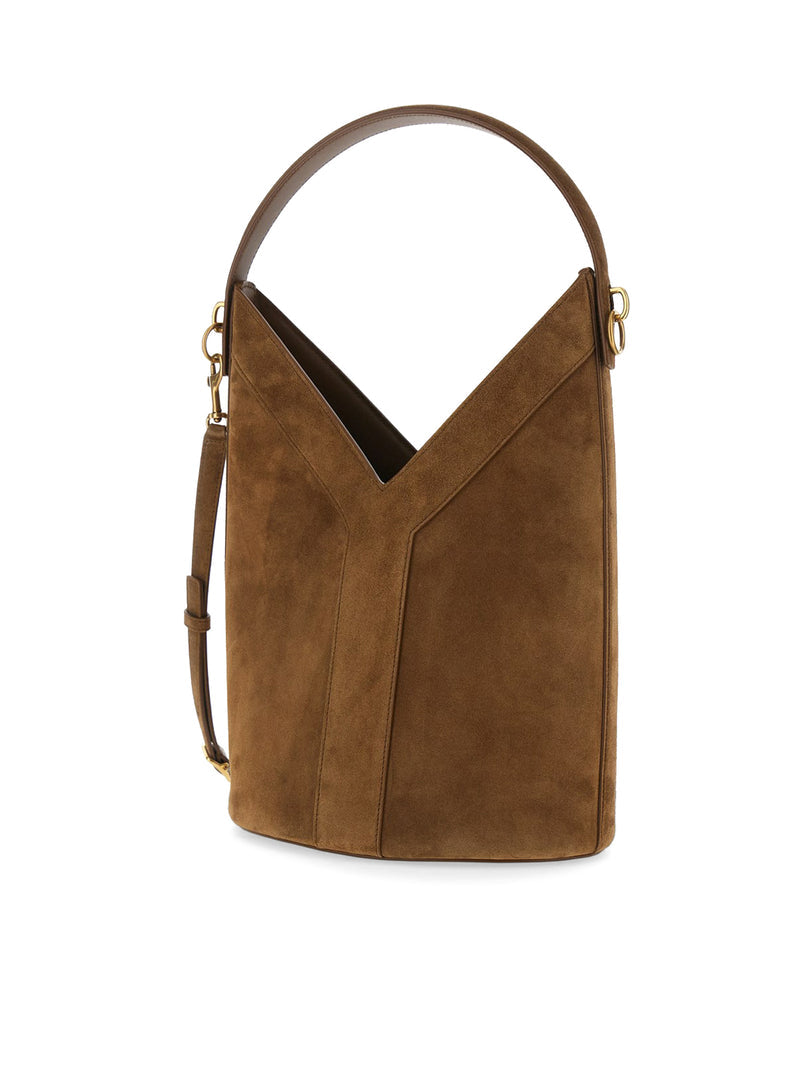 Saint Laurent Saint Laurent Women Y Long Bucket Bag In Suede