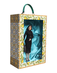 Dolce & Gabbana Dolce & Gabbana Black Dress MARIA Porcelain Fashion Show Leather Sicily Women's Dolls