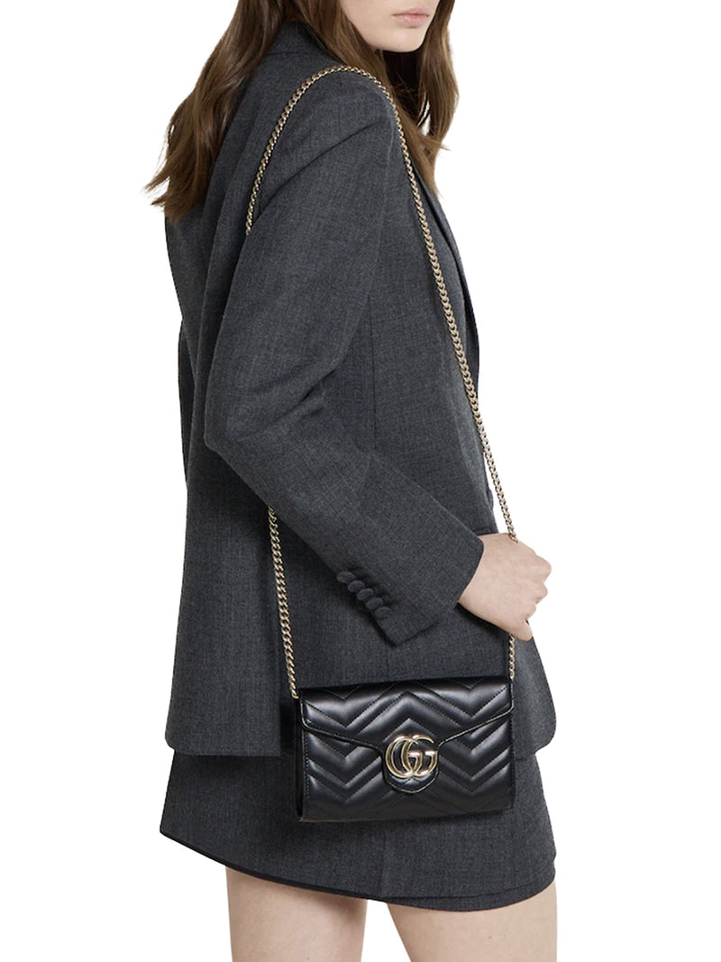 Gucci Women Gg Marmont Chain ??Wallet