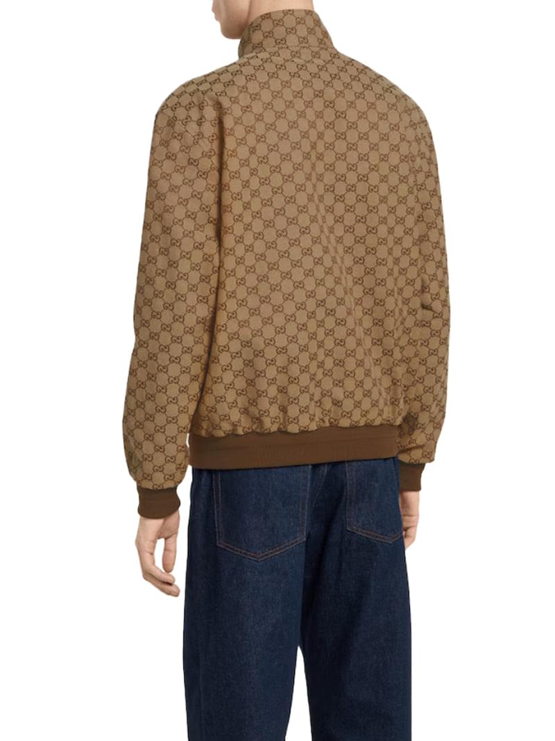 Gucci Men Gg Fabric Bomber Jacket