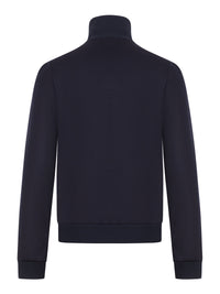 Gucci Men Technical Jersey Jacket With Zip And Web Tape
