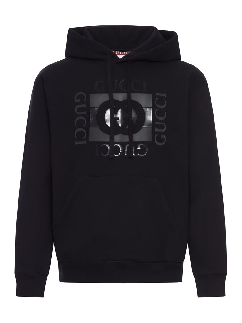 Gucci Men Cotton Jersey Hoodie With Print