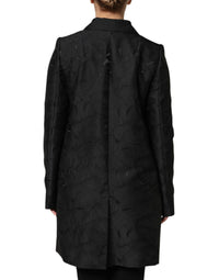 Dolce & Gabbana Dolce & Gabbana Black Single Breasted Trench Coat Women's Jacket