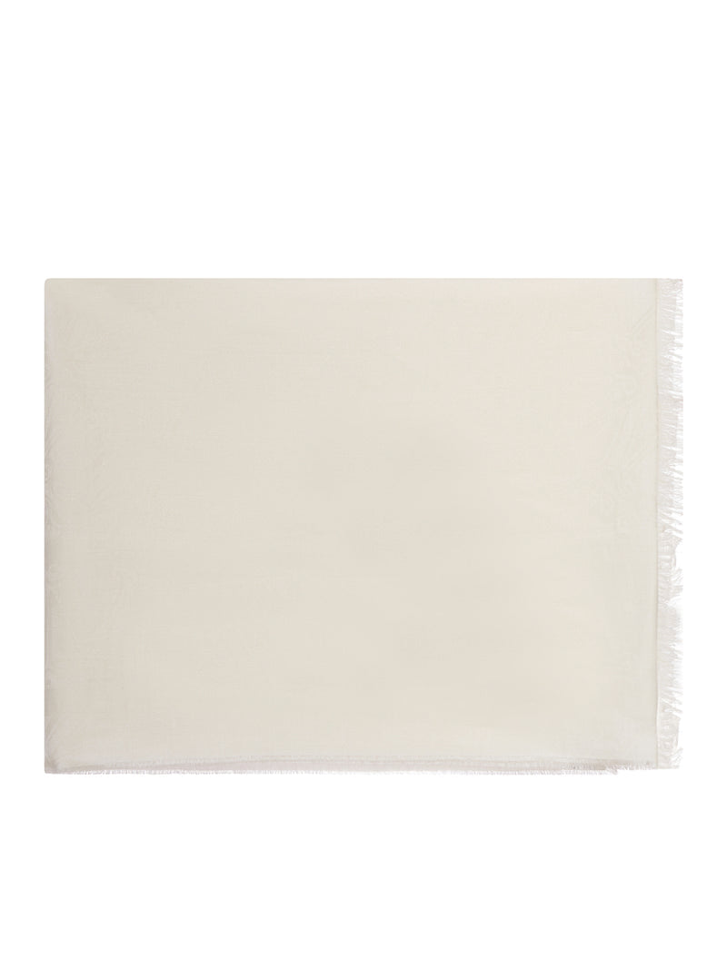 Max Mara Max Mara Women Vetusta Wool And Silk Scarf With Jacquard Logo