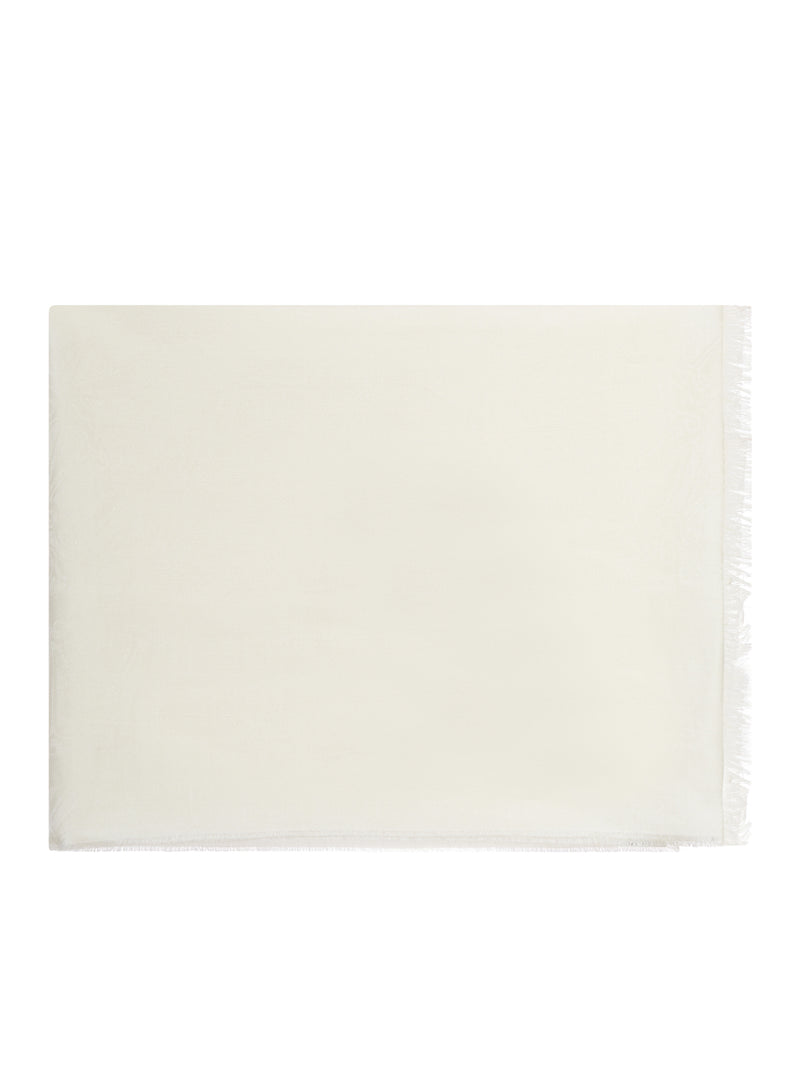 Max Mara Max Mara Women Vetusta Wool And Silk Scarf With Jacquard Logo