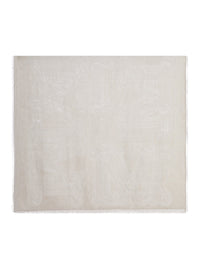 Max Mara Max Mara Women Cotton Blend Scarf With Jacquard Logo