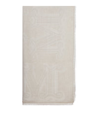 Max Mara Max Mara Women Cotton Blend Scarf With Jacquard Logo