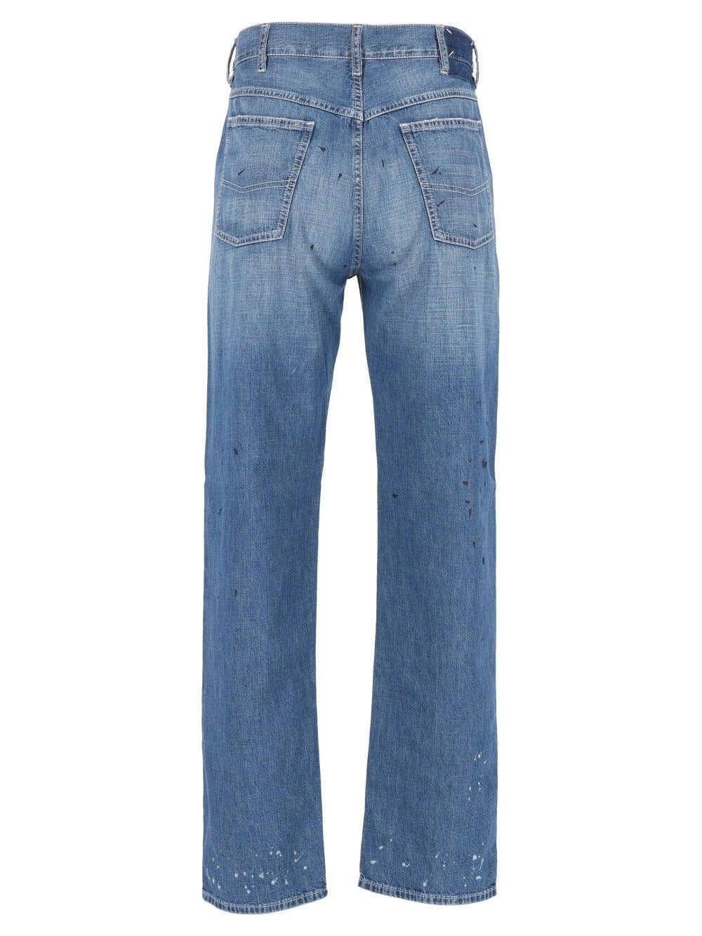 Maison Margiela Men Treated Denim Jeans