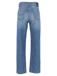 Maison Margiela Men Treated Denim Jeans