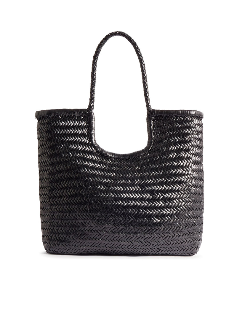 Dragon Diffusion Dragon Diffusion Women Ns Diagonal Black Leather Tote Bag