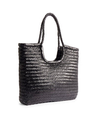 Dragon Diffusion Dragon Diffusion Women Ns Diagonal Black Leather Tote Bag