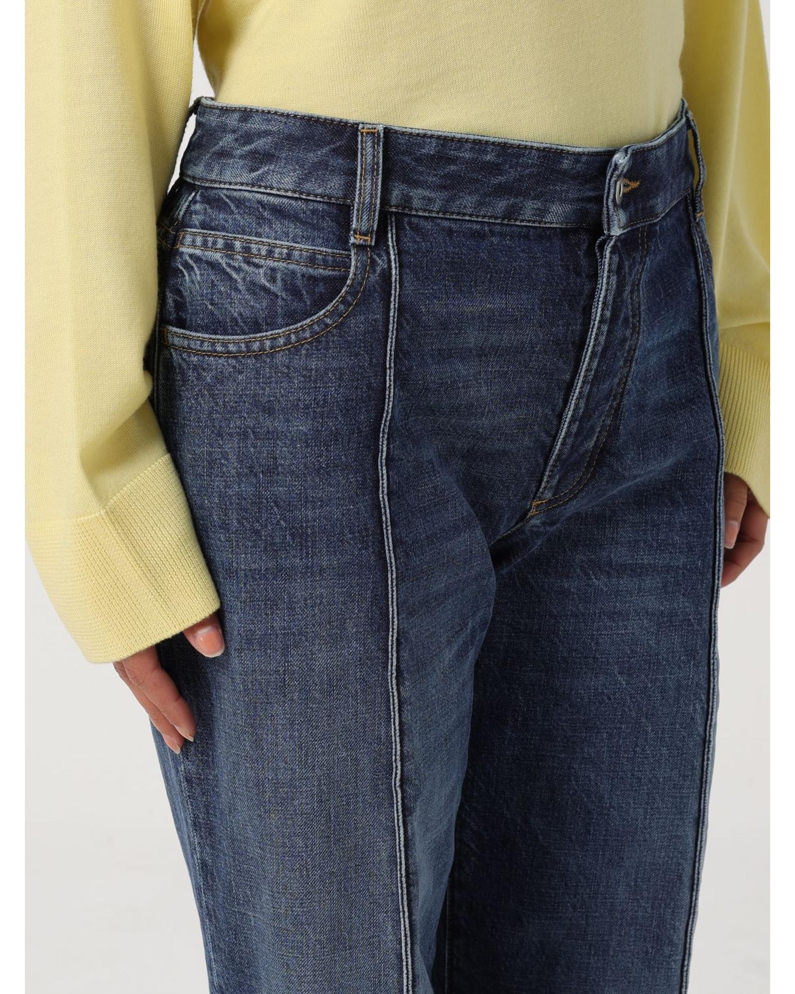Bottega Veneta Straight Leg Jeans with Cuffs Women Denim