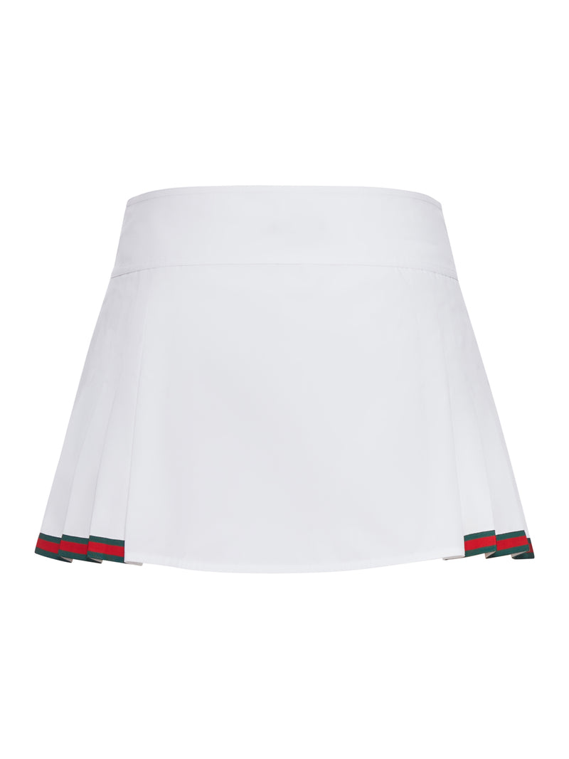 Gucci Gucci Women Short Cotton Poplin Skirt