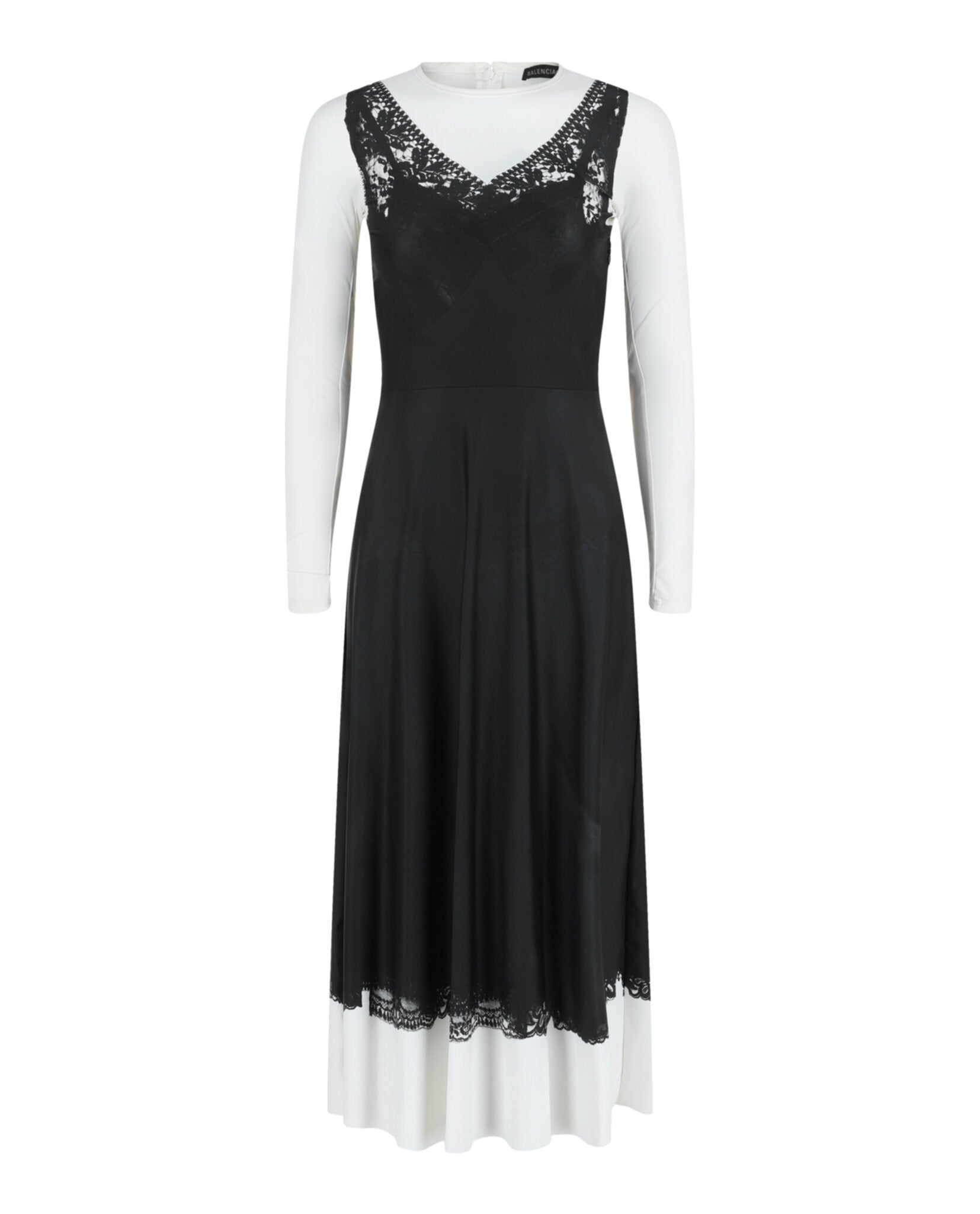 Balenciaga Balenciaga Womens Trompe L'oeil Slip Dress
