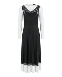 Balenciaga Balenciaga Womens Trompe L'oeil Slip Dress