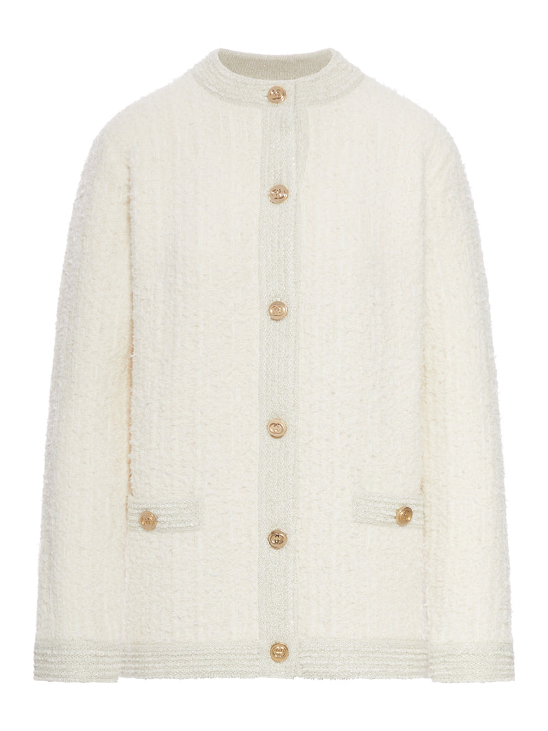 Gucci Gucci Women Boucle Wool Cardigan