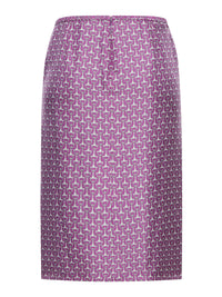 Gucci Women Silk Horse-Print Midi Skirt