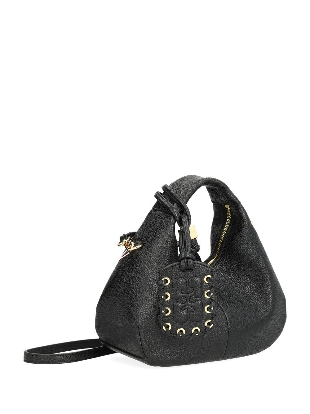 Ganni Ganni Women Mini Shoulder Bag With Grained Finish