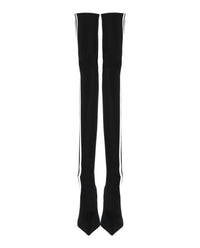 Balenciaga Womens x Adidas Knife Over-The-Knee Boots