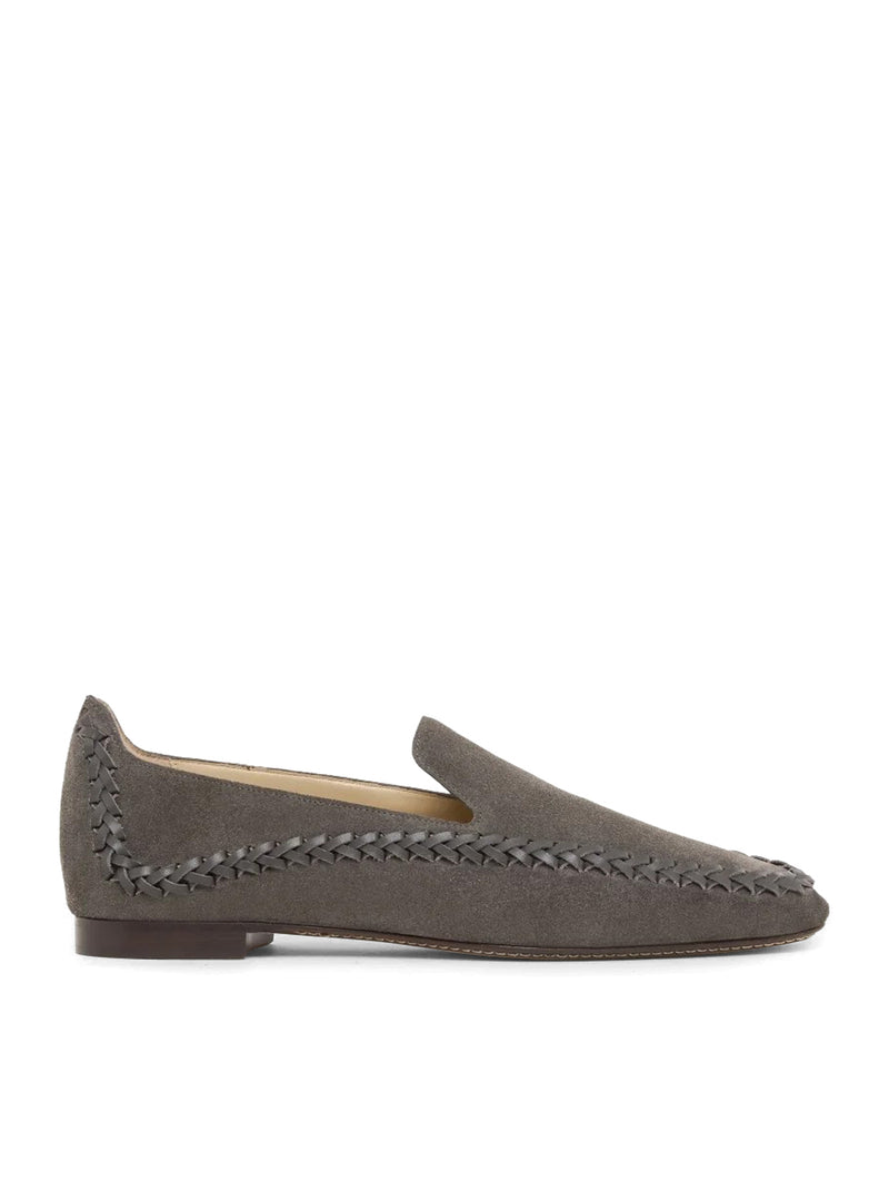 Giorgio Armani Giorgio Armani Women Slip-On Suede Sneakers With Woven Embroidery