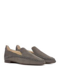 Giorgio Armani Giorgio Armani Women Slip-On Suede Sneakers With Woven Embroidery