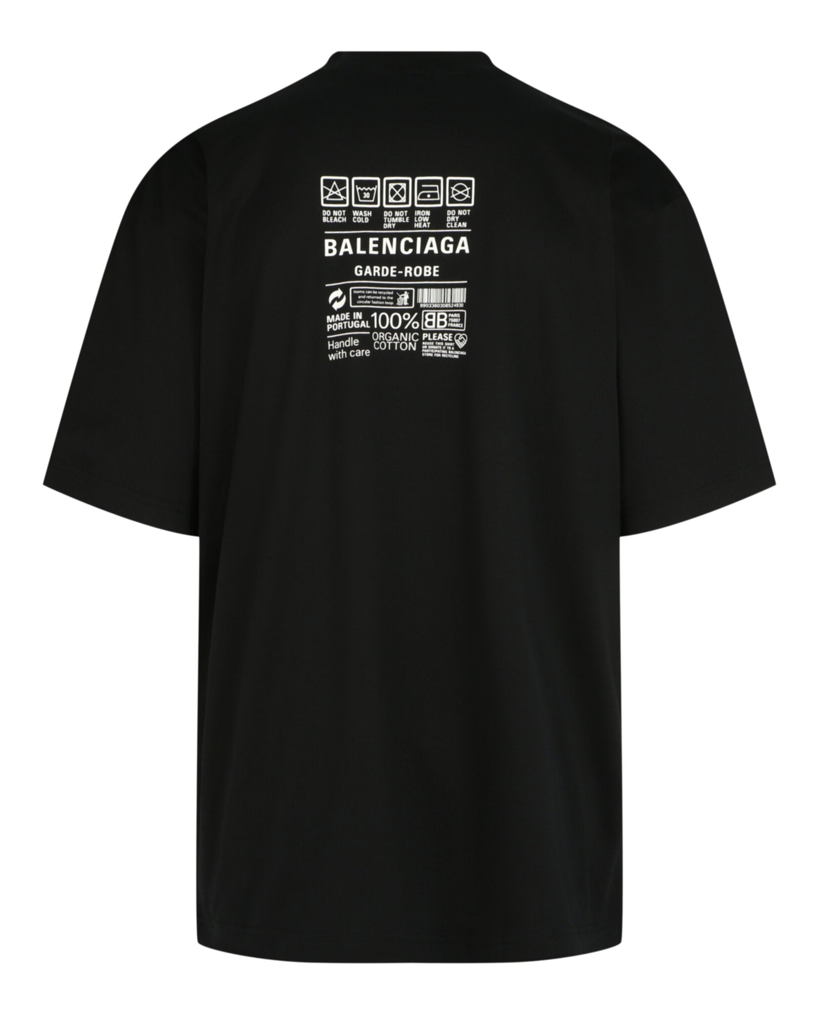 Balenciaga Balenciaga Mens Care Label Medium Fit T-Shirt