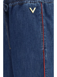 Valentino Women Lightweight Wide-Leg Denim Pants
