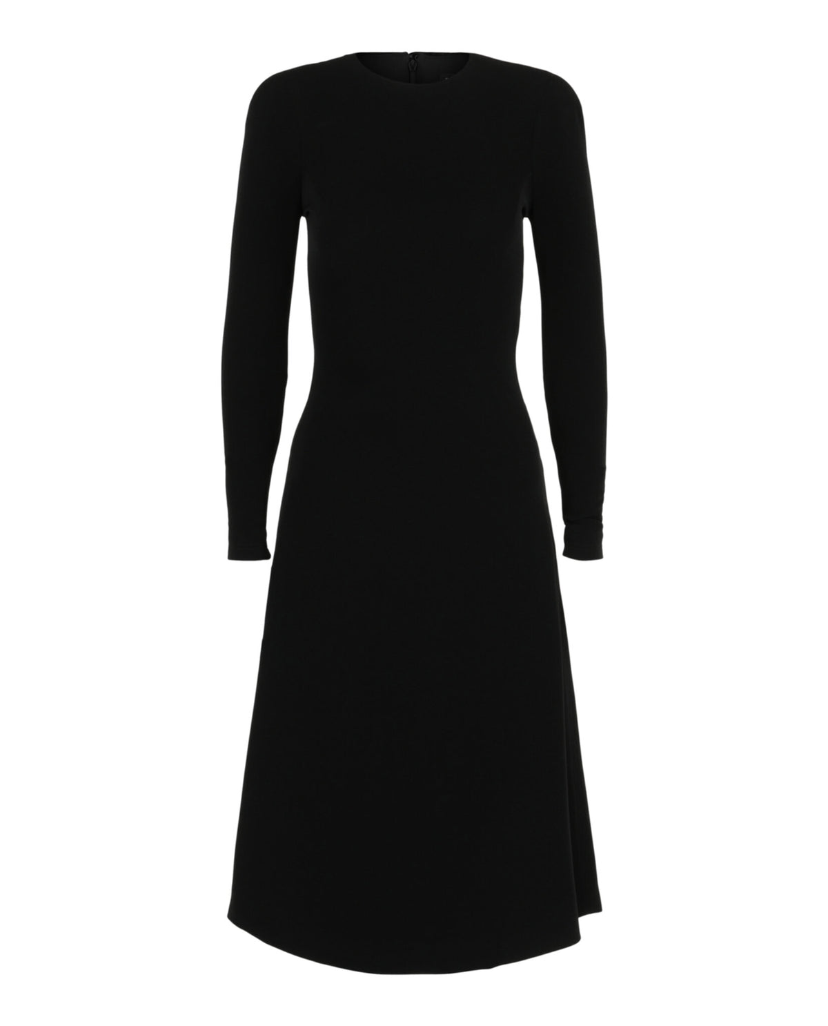 Balenciaga Womens A-Line Crewneck Midi Dress