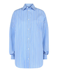 Balenciaga Womens Striped Cocoon Shirt