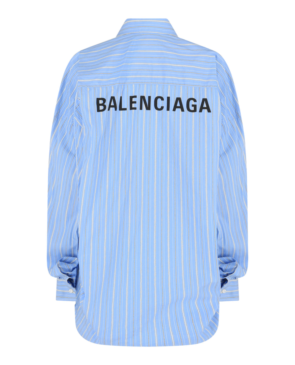 Balenciaga Womens Striped Cocoon Shirt