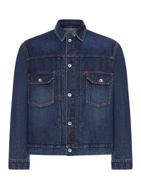 Sacai Men Cotton Denim Jacket