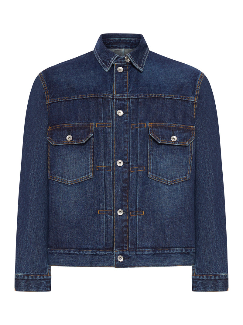 Sacai Men Cotton Denim Jacket