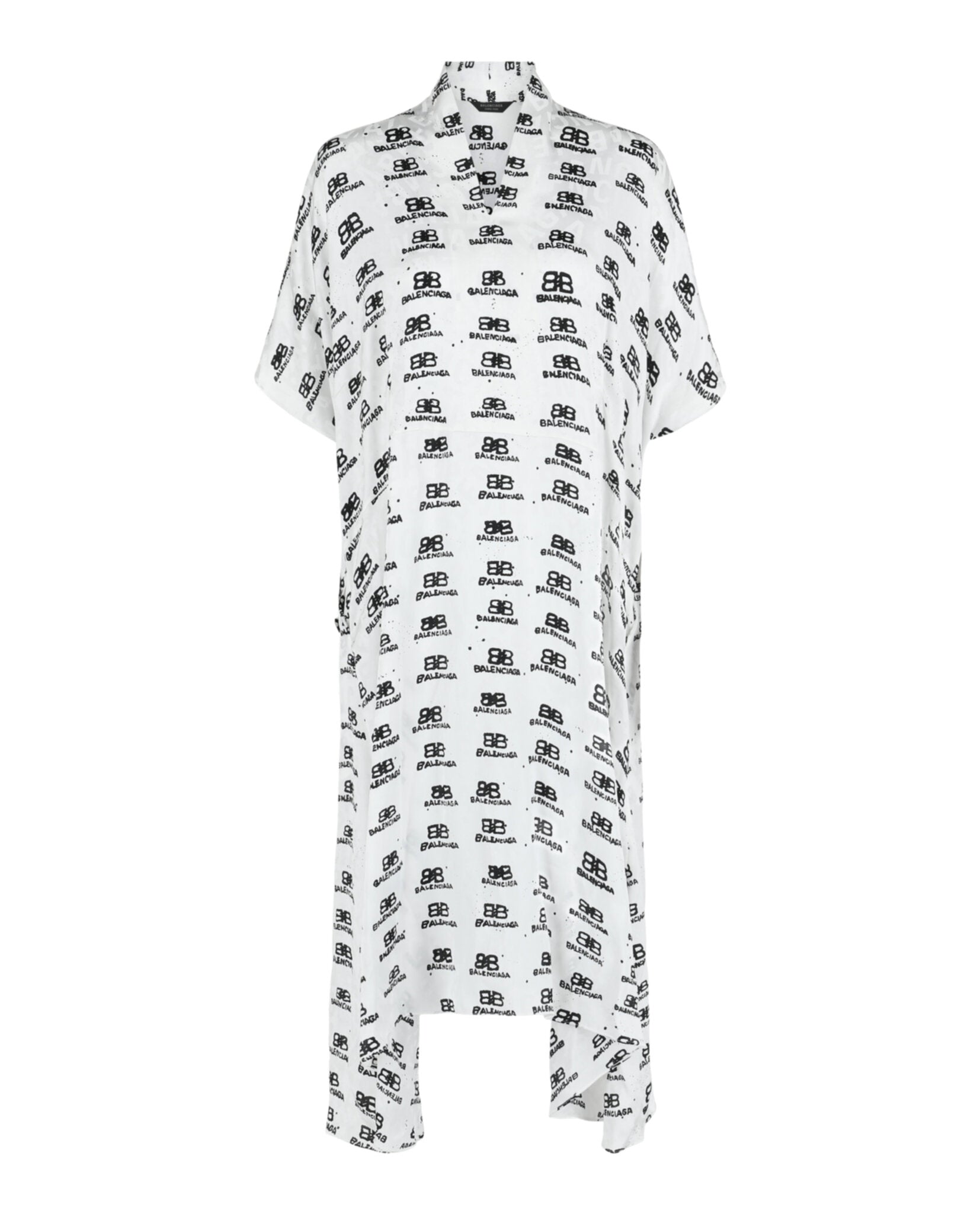 Balenciaga Balenciaga Womens Hand Drawn BB Icon Oversized Dress
